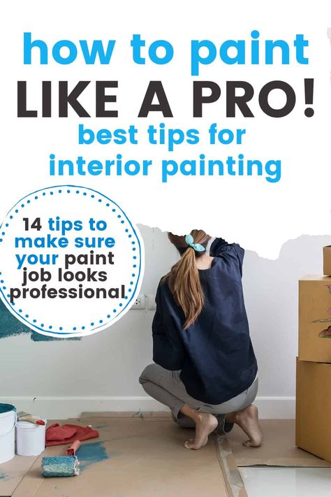 How to paint walls like a pro! This guide for beginners will go over how to choose your paint, what brushes or rollers to use, how to do trim and ceilings, fast and step by step instructions. #painting #diyhomeimprovement #diydecor #interiorpainting Interior Wall Painting, Painting Walls Tips, Paint A Wall, Paint Like A Pro, Paint Walls, Cleaning Methods, Wall Painting Techniques, Paint Your House, Painting Walls