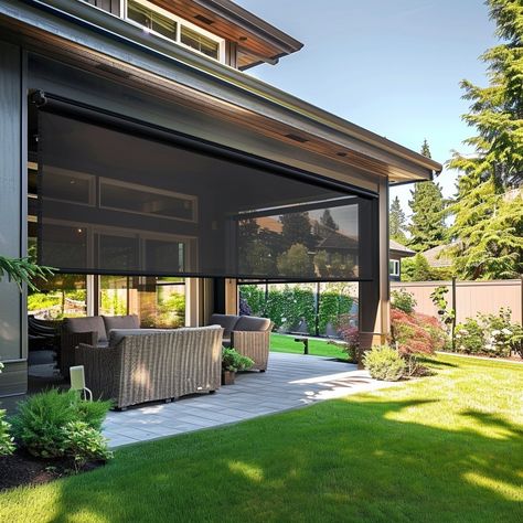 Looking to elevate your deck or patio? As homeowners, exterior shades are a game-changer, offering an array of benefits: ☀️ Say goodbye to harsh UV rays 🦟 Keep those pesky bugs away 💡 Embrace energy-efficient living 📱 Welcome to the era of smart homes 🫣 Privacy like never before ❄️ Your outdoor space, now more comfortable than ever! Is it time for an upgrade? 🏡 📱: 281-502-8881 💻: https://www.bloominblinds.com/katy-tx/ #Blinds #Shades #Shutters #WindowTreatments #HomeDecor #cypresstx Retractable Sun Shades For Patio, Black Solar Shades, Retractable Outdoor Shade, Black Solar Blinds, Sunsetter Retractable Awning, Exterior Shades, Game Changer, Uv Rays, Energy Efficiency