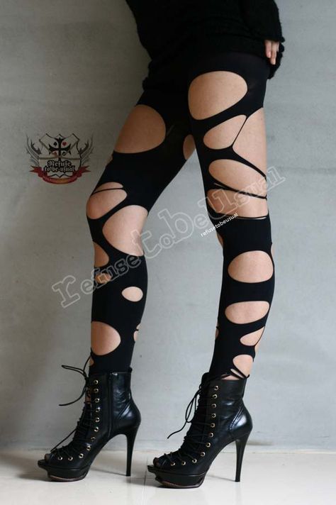 Cool Tights, Random Fashion, Leather Armor, Stocking Tights, Gothic Punk, Club Outfits, Evening Wear, Tights