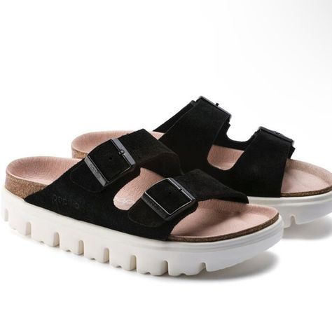 Birkenstock Papilla Arizona Platform
Suede Leather Birkenstock Styles, Black Birkenstock, Narrow Shoes, Birkenstock Women, Sandal Online, Platform Heel, Birkenstock Arizona, Top Shoes, Platform Heels