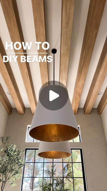 Angela Rose | DIY and Design on Instagram: "BEAMS of your DREAMS…and my signature custom stain mix: @minwaxusa Weathered Oak + Early American (I’ve used this combo hundreds of times and love it every time). See reel and stories for details on the finishing process!

#minwaxsignaturemix #minwaxpartner" Beam Stain Colors, Weathered Oak And Early American, Angela Rose, Rose Diy, My Signature, Weathered Oak, Wood Beams, Ceiling Beams, Stain Colors