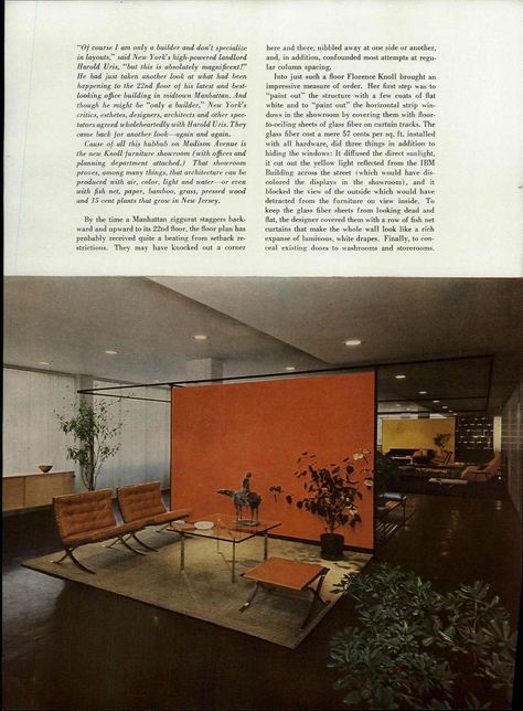 knoll AF-1951-05151 Florence Knoll, Midtown Manhattan, Office Building, Being A Landlord, Creative Space, Vintage Decor, Florence, Designing Women, Fine Art