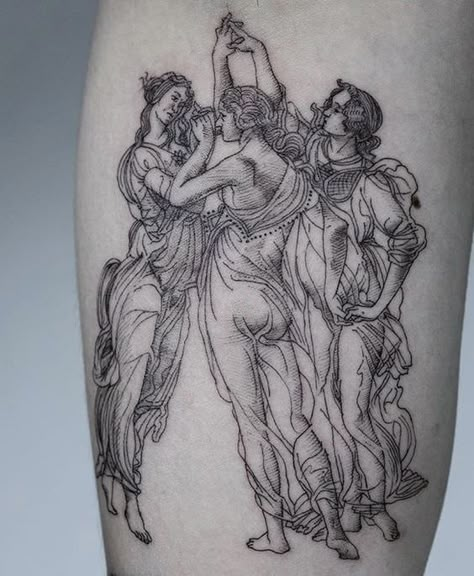 three of cups tattoo Oozy Tattoo, 16 Tattoo, 4 Tattoo, Tiny Tattoo, Three Graces, Aesthetic Tattoo, Skin Art, Piercing Tattoo, Love Tattoos