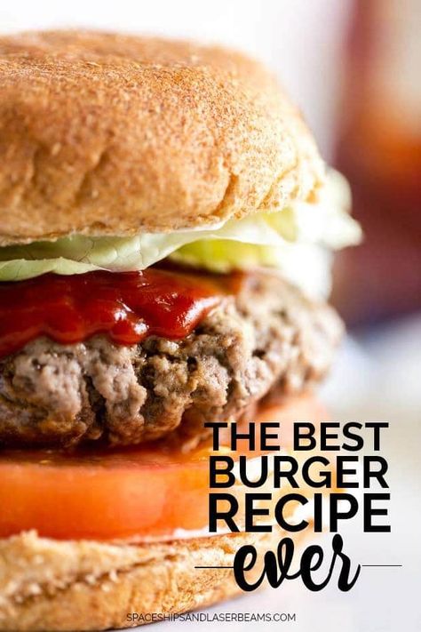 The Best Burger Recipe Ever Best Burger Recipe Ever, Best Burger Recipe, The Best Burger, Burger Sliders, Burger Toppings, Burger Recipe, Food Club, Favourite Food, Good Burger