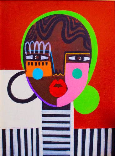 Cubist Art, Portraiture Painting, Diy Abstract Canvas Art, Abstract Face Art, Afrocentric Art, Tableau Art, Color Paper, Beautiful Dark Art, Afro Art