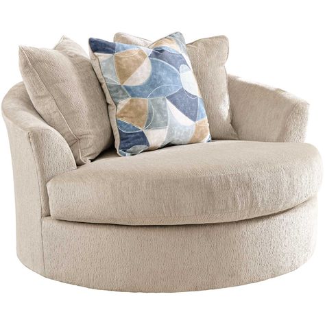 Stone Swivel Oversized Chair Circle Couch Chair, Oversized Circle Chair, Round Chair Reading Corner, Plush Swivel Chair, Big Chair Living Room, Living Room With Oversized Chair, Comfy Armchair Oversized Chair, Oversized Swivel Chair Living Room, Big Round Chair