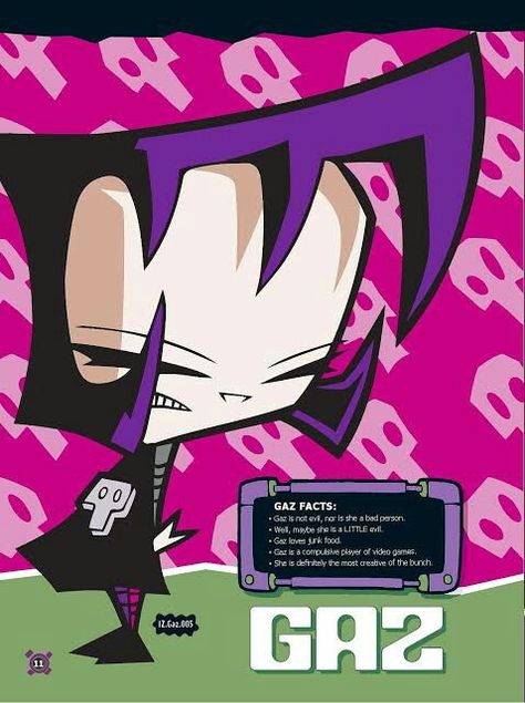 Invader Zim Comic Icons, Invader Zim Room, Jhonen Vasquez Art, Invader Zim Gir Wallpaper, Invader Zim Poster, Invader Zim Aesthetic, Invader Zim Wallpaper, Invader Zim Gaz, Gaz Invader Zim