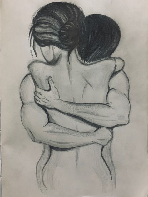 Winsor & Newton Pencil Sketch Hug Pencil Drawing, Hot Sketch Ideas Couple, Pencil Sketches Love, Hot Drawings On Paper, Romantic Sketches Easy, Love Making Sketching, Double Meaning Dirty Sketch, Couple Sketch Romantic, Romantic Drawings Of Couples Love