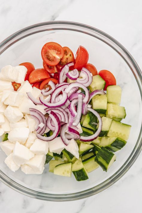 Cucumber Salad With Mozzarella Cheese, Cucumber Tomato Mozzarella Salad Balsamic Vinegar, Cucumber Tomato Salad With Mozzarella, Cucumber Tomato Salad Mozzarella, Tomato Cucumber Bocconcini Salad, Cucumber Tomato Mozzarella Salad, Tomato Mozzarella Salad Recipe, Cucumber Caprese Salad, Summer Cucumber Salad