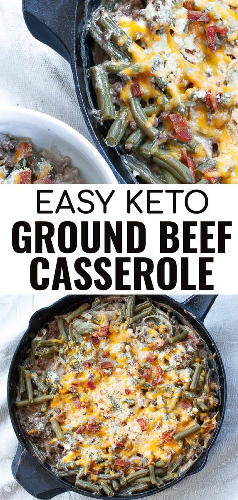 Keto Ground Beef Casserole, Skillet Casserole, Keto Ground Beef, Low Carb Low Fat Recipes, Ground Beef Recipes Healthy, Recipes Mexican, Keto Beef Recipes, Keto Casserole, Best Low Carb Recipes