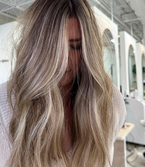 soft dimensional brunette 🤎 Full custom color Teasy lights Lowlights Root shadow Gloss Shadow Root With Lowlights, Teasy Lights Blonde, Root Shadow Blonde, Dimensional Highlights, Dimensional Brunette, Shadow Root, Light Blonde, Blonde Balayage, Hair Highlights