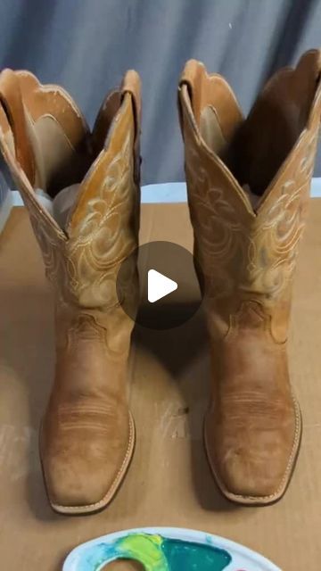 Upcycled boots from ShopGoodwill.com Old Boots Repurpose, Western Booties Outfit, Bridal Boots, Old Boots, Live Show, Cowgirl Boots, Join Me, Making Out, Crafts To Make