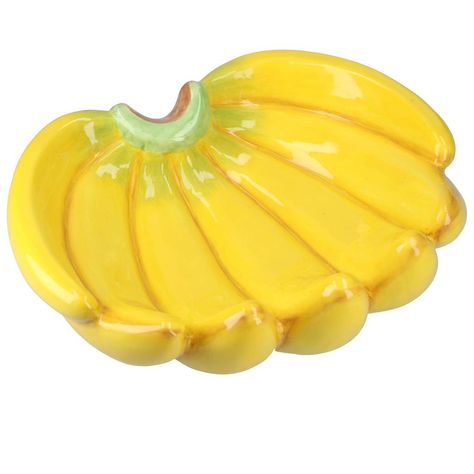 Painting Banana, Desktop Gadgets, Yellow Banana, Ceramic Fruit Bowl, Kitchen Plants, Lemon Art, Ceramic Fruit, Banana Art, Gisela Graham