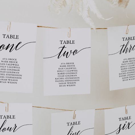 Seating Chart Place Cards, Wedding Invitation Content, Elegant Seating Chart, Dramatic Table, Seating Chart Cards, Calligraphy Table Numbers, Wedding Invitation Message, Whimsical Typography, Minimalist Card