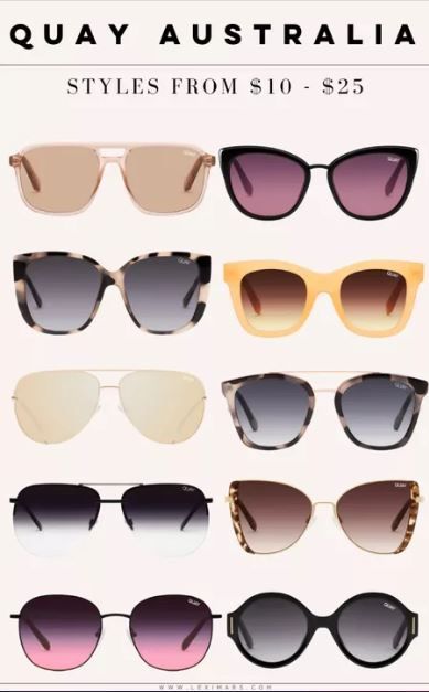 Quay Australia styles from $10-$25 #LTKunder50#LTKsalealert#LTKunder100 Quay Australia, Square Sunglass, Australia, Shop My, Sunglasses, 10 Things