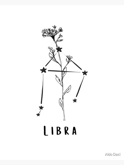 Libra And Rose Tattoo, Zodiac Sign Test, Horoscope Tattoos, Small Rose Tattoo, Libra Horoscope, Tattoo Style Drawings, Libra Zodiac, Small Rose, Tattoo Inspo