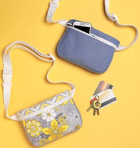 Kwik Sew 4165 Zip-Closure Belly Bags sewing pattern Fanny Pack Pattern, Kwik Sew Patterns, Belly Bag, Sew Patterns, Diy Bags Patterns, Kwik Sew, Sew Ins, Bag Diy, Bag Patterns To Sew