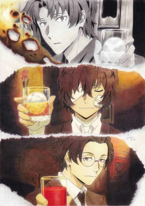 A masterpiece ♥♥♥ Dazai X Ango, Dazai X Reader, Chibi Dazai, Buraiha Trio, Oda Sakunosuke, Port Mafia, To The Stray Dogs, Bungou Stray Dogs Characters, Dazai Bungou Stray Dogs