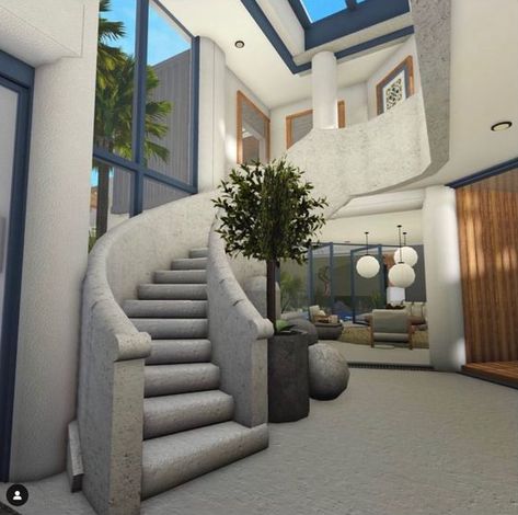 Bloxburg House Ideas Interior – Bloxburg Entry Way - davidreed.co Bloxburg Penthouse, Bloxburg Mansion Ideas, Bloxburg Villa, Nyc Bloxburg, Bloxburg House Ideas Interior, Interior Bloxburg, Blockburg House, House Ideas Interior, Bloxburg House Layout