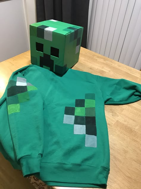 Creeper Halloween Costume, Diy Creeper Costume, Diy Enderman Costume, Endermen Halloween Costume, Minecraft Creeper Costume, Minecraft Creeper Costume Diy, Minecraft Enderman Halloween Costume, Minecraft Costumes Enderman, Creeper Costume