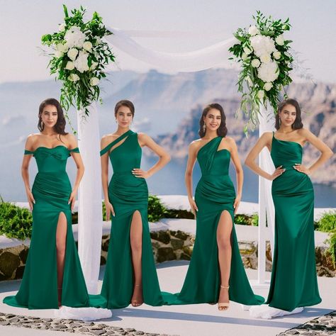 undefined Emerald Bridesmaid Dress, Long Green Bridesmaid Dresses, Bridesmaid Dresses Australia, Forest Green Bridesmaid Dresses, Emerald Bridesmaid, Emerald Green Bridesmaid Dresses, Dark Green Bridesmaid Dress, Mermaid Long Bridesmaid Dresses, Silk Bridesmaid Dresses