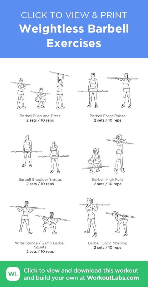 Workout Program For Women, Barbell Workout For Women, Barbell Good Morning, Home Strength Training, Workout Labs, Workout Programs For Women, Post Pregnancy Workout, Arm Workout Women, Easy At Home Workouts