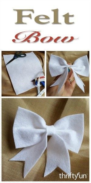 Felt Bow Tie, Felt Hair Bows, Christmas Bows Diy, Diy Fashion Trends, Girls Hair Bows Diy, Diy Fashion Projects, Felt Bows, Bow Making, Create Diy