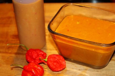 Carolina Reaper Honey BBQ Sauce - Reaper Sauce Recipe, Carolina Reaper Bbq Sauce Recipe, Carolina Reaper Pepper Recipes, Carolina Reaper Recipe, Carolina Reaper Hot Sauce Recipe, Hot Pepper Recipes, Carolina Reaper Pepper, Honey Barbecue Sauce, Pepper Sauce Recipe