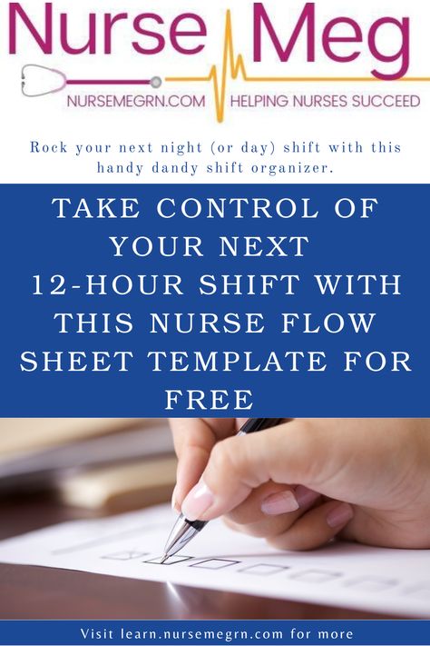 Optimize your time management and ensure comprehensive patient care by utilizing this nurse flow sheet template, empowering you to take charge and conquer your next shift with ease. Visit learn.nursemegrn.com for more Nursing tips & tricks #NurseFlowSheet #ShiftOrganization #NursingWorkflow #TimeManagement #EfficiencyBoost #NursingProductivity #PatientCare #NurseResources #NursingTools #FreeTemplate #12HourShifts #NurseEmpowerment Nursing Inspiration, Nursing Ideas, Nurse Gear, Nursing Motivation, Nurse Problems, Charge Nurse, New Grad Nurse, Falling Behind, Nurse Inspiration