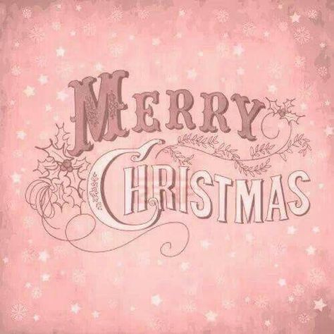 Merry Pink Christmas!!! Bebe'!!! Love Pink!!! Shabby Christmas, Pink Xmas, Merry Christmas Images, Shabby Chic Christmas, Merry Christmas Card, Christmas Lettering, Noel Christmas, Vintage Christmas Cards, E Card