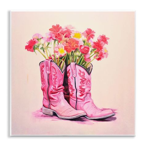 Pink cowboy boots