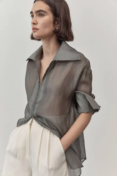 Byron Bay Australia, St Agni, Garment Details, Sheer Shirt, Pleated Shorts, Byron Bay, Blouse Shirt, Black Shirt, Knit Top