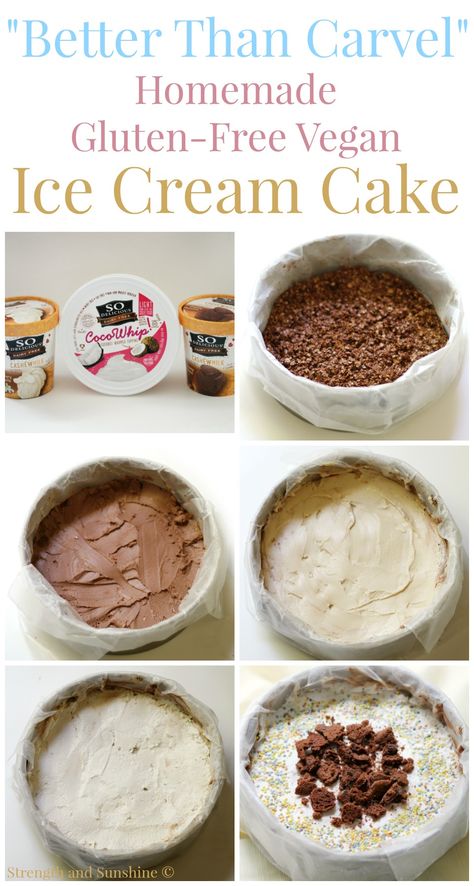 Ice Cream Cake Frosting, Cake Frosting Recipes, Dairy Free Ice Cream Cake, Vegan Ice Cream Cake, Carvel Ice Cream Cake, Carvel Ice Cream, Gluten Free Ice Cream, Cake Light, Ice Cream Cake Recipe