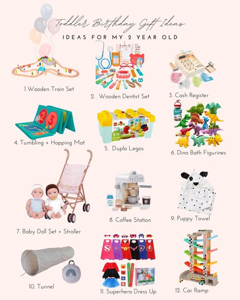 Second birthday gift ideas from Amazon, Target, and more! Wooden, Montessori-Inspired, affordable, yet great quality gift ideas for little girls. Second Birthday Gift Ideas, 2nd Birthday Gifts For Boys, Toddler Birthday Gift Ideas, Two Year Old Gift Ideas, Two Year Old Birthday Gifts, Gifts For 2 Year Girl, 2nd Birthday Gift Ideas, Raising Legends, Baby Doll Set