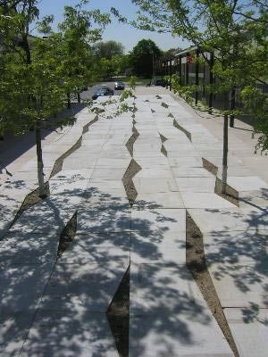 Mies plaza Pavement Design, Rain Gardens, Landscape And Urbanism Architecture, Stormwater Management, Paving Design, Landscape Model, Landscape Elements, Landscape And Urbanism, Landscape Architecture Design