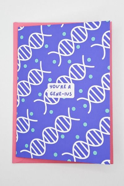 Looking for a fun and pun-tastic way to show your love for biology and genetics? Look no further than the DNA greeting cards by Leigh Designs! Perfect for teachers, students, lab workers, and anyone who appreciates the wonders of microbiology, this matte greeting card features a cute and colorful cell graphic art style that's sure to brighten anyone's day. Teachers Day Card For Biology Teacher, Teachers Day Card For Science Teacher, Teacher Day Card For Biology Teacher, Biology Birthday Card, Science Teacher Card Ideas, Teachers Day Card For Biology Teacher Appreciation, Teachers Day Card, Biology Teacher, Positive Affirmation Cards