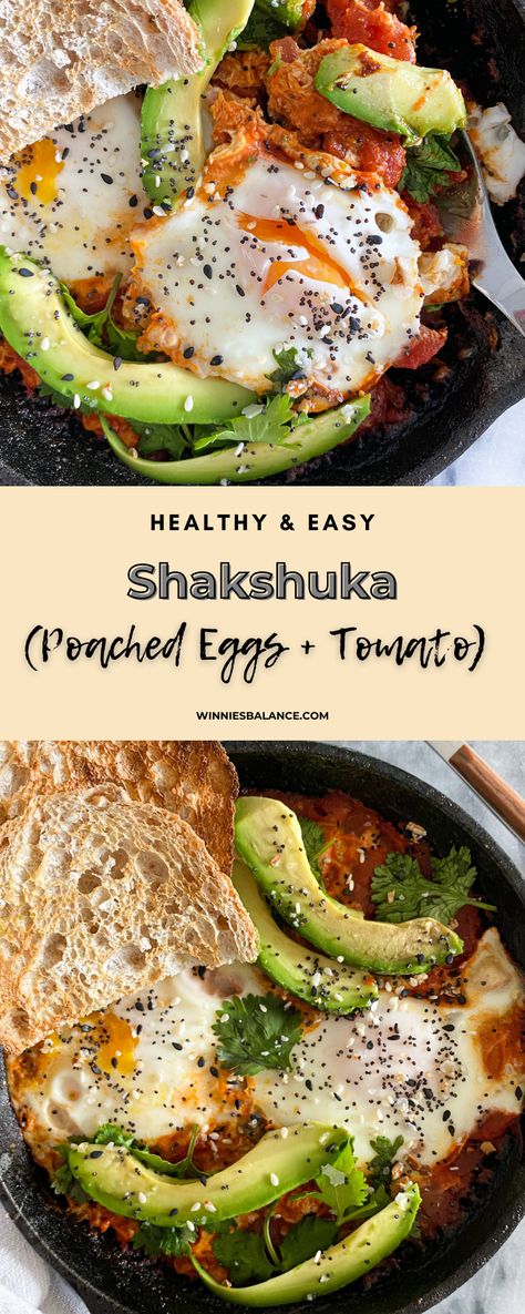 Single Serve Breakfast Recipes, Single Serve Breakfast, Single Serve Meals, Brunch Recipe, Poached Eggs, Single Serve, Egg Recipes, Mediterranean Recipes, Healthy Eats