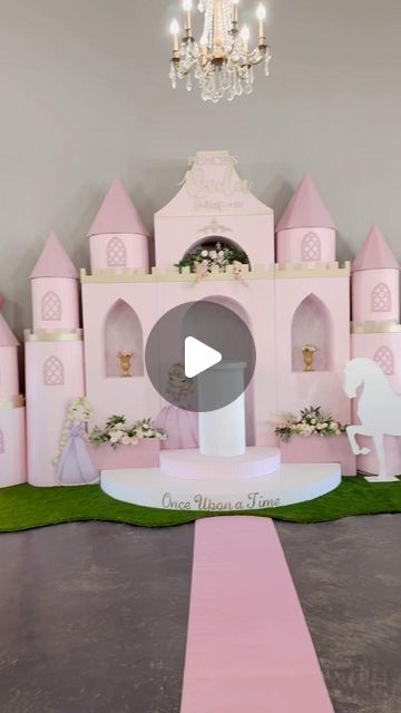 Modern Bounce Houses | Austin, Texas on Instagram: "Once upon a time there was a princess named Veda....🎀 Have a Princess party coming up? Rent our beautiful castle ✨  Castle backdrop, princess panel, soft play and ball pit with slides @modishmatters  Event planning, Centerpieces, welcome signs, and party favors: @suchi_vedala  Princess Cake @theaustincakery  Venue @lonestaroakslh  Cotton candy cart @cottonccgirls  Characters @just.add.magic.entertainment  Photography and videography @creando_fotos" Princess Castle Backdrop, Ball Pit With Slide, Cotton Candy Cart, Entertainment Photography, Candy Castle, Just Add Magic, Castle Backdrop, Bounce Houses, Candy Cart