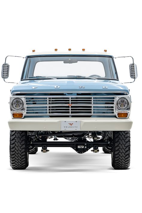 1968 Ford F-250 reimagined by Velocity.  This Velocity F-250 is available for delivery starting 6/7/24. Ask about our financing and shipping options!   Send us a DM or visit our virtual showroom to learn how you can get behind the wheel of this Velocity 1968 Heritage Series F-250. Bed Liner Paint, Virtual Showroom, Pickup Car, Roadster Shop, Classic Ford Broncos, Coilover Suspension, Ford F Series, Classic Pickup Trucks, Ford F 250