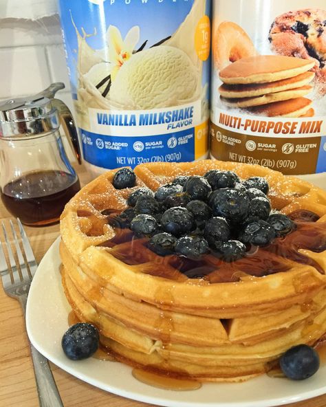 Let's celebrate National Waffle Day the #CookClean way with this quick and easy waffle recipe! Enjoy! Quest Protein Pancakes, Quest Protein Powder Recipes, Maple Waffles, Quest Protein Recipes, Quest Nutrition Recipes, National Waffle Day, Baking Mix Recipes, Quest Protein, Easy Waffle Recipe