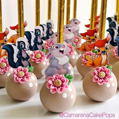 Bambi Desserts, Bambi Dessert Table, Bambi Cake Pops, Bambi Party Ideas, Bambi Baby Shower Ideas, Bambi Party, Bambi Birthday, Bambi Baby, Fairy Garden Birthday Party