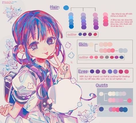 Tbhk Coloring Style, Colorful Shading Digital Art, Tbhk Coloring Tutorial, Color Pallets For Drawing, Hanako Kun Brush Ibis Paint, Hanako Kun Art Style Tutorial, How To Shade On Ibis Paint, Hanako Art Style, How To Color Ibispaint