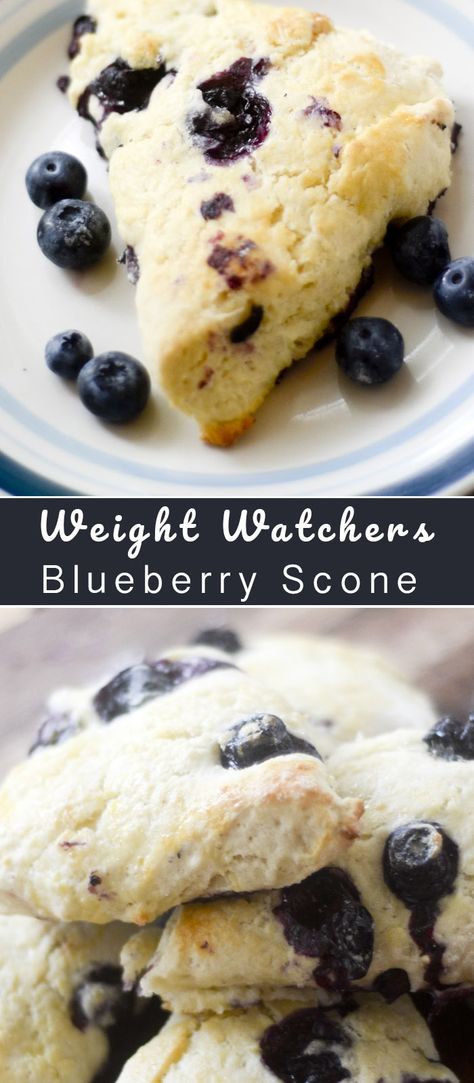 Weight Watchers Blueberry Scones - Recipe Diaries #weightwatchers #breakfast #scones Weight Watcher Scones, Ww Scones, Blueberry Biscuits Recipe, Ww Baking, Weight Watchers Muffins, Recipe Diaries, Bullet Recipes, Breakfast Scones, Blueberry Scones Recipe