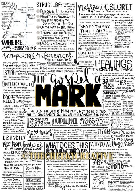 Gospel of Mark Infographic Digital Print Instant Download A4 Poster - Etsy Canada Mark Bible, Gospel Of Mark, Bible Study Books, Personal Bible Study, Free Bible Study, Devotional Journal, Life Of Christ, Study Scripture, Bible Study Lessons