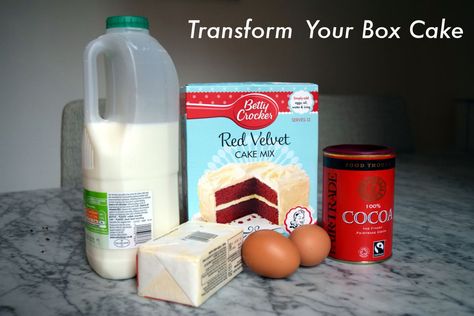 Make A Red Velvet Box Cake Better, How To Make Boxed Red Velvet Cake Better, Doctored Up Red Velvet Box Cake, How To Make Box Red Velvet Cake Better, How To Make Red Velvet Box Cake Better, Doctored Red Velvet Box Cake, Red Velvet Cupcakes From Box Cake Mixes, Doctored Red Velvet Cake Mix Recipes, Red Velvet Bundt Cake Box Easy Recipes