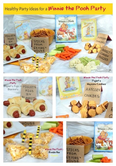 Winnie The Pooh Food, Pooh Bebe, Winnie The Pooh Party, Pig Cookies, Pooh Party, Winnie The Pooh Themes, Pooh Birthday, Disney Baby Shower, Winnie The Pooh Birthday