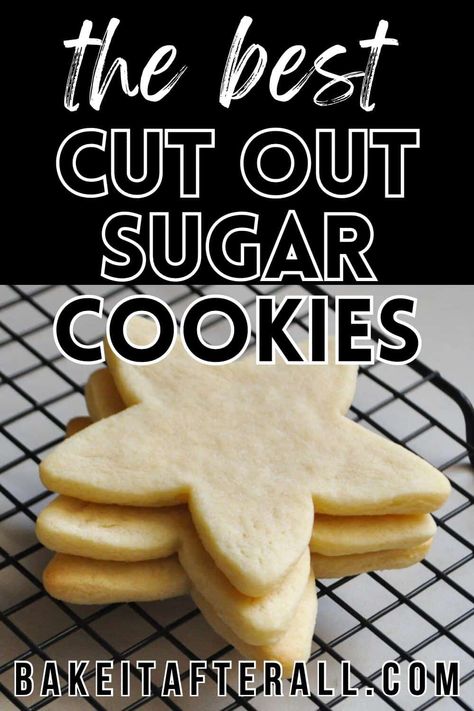 Best Cut Out Sugar Cookies, Old Fashioned Sugar Cookie Recipe, Classic Sugar Cookie Recipe, Sugar Cookie Cutout Recipe, Decorating With Royal Icing, Sugar Cookie Recipe For Decorating, Old Fashioned Sugar Cookies, Roll Out Sugar Cookies, Christmas Sugar Cookie Recipe