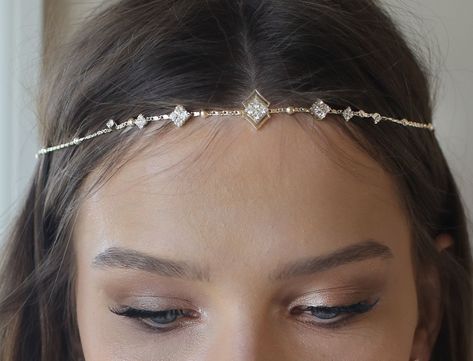 Hair Wedding Accessories, Boho Bridal Headband, Boho Bridal Headpiece, Headband Wedding Hair, Accessories Bride, Boho Headpiece, Wedding Hair Headband, Bride Headband, Hair Chains