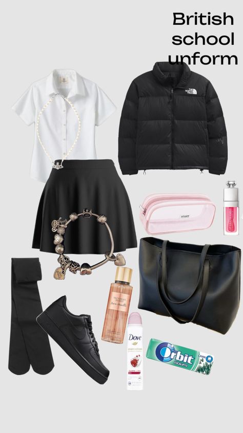 British school uniform #britsihschool #school #ukschool #outfitinspo #fyppp British School Uniform, British High School, Pandora Bracelet Charms Ideas, British School, School Uniform Outfits, Easy Trendy Outfits, School Fits, Cute Fits, School Outfits