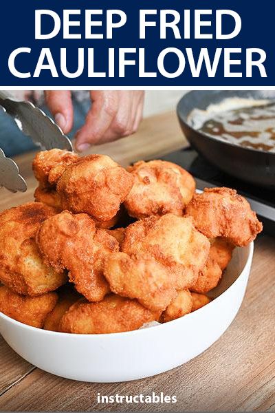 Best Fried Cauliflower, Coliflower Deep Fried, Healthy Fried Food, Fry Cauliflower Recipe, Batter For Deep Fried Veggies, Califlower Recipes Deep Fried, Deep Fried Cauliflower Wings, Cauliflower Batter Recipe, Deep Fried Veggies